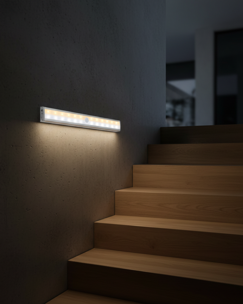 GlowEase Staircase Night Shot