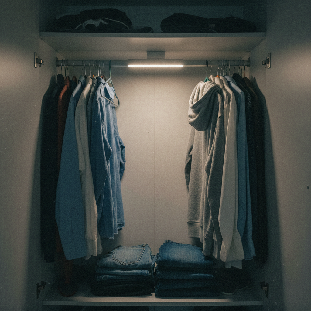 Wardrobe compact LED real photo